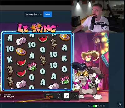 Ein energiegeladenes Bild von Scurrows während eines Streams